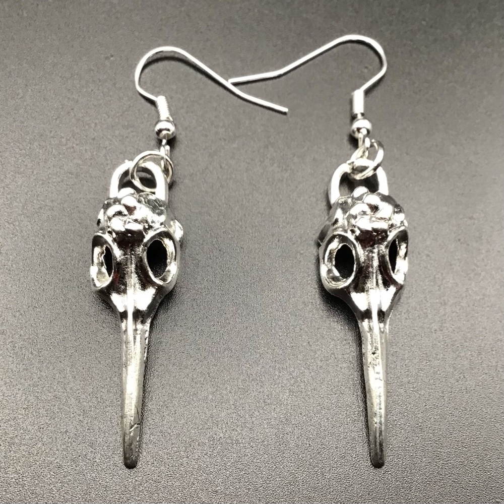 Bird Skull Earrings